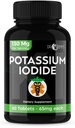 Pillole di potassio Iodide Tablets - 1-Pack 130mg Serve Totale di 60 compresse- Dr Emys Potassium Iodide Tablets