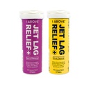 1ABOVE Jet Lag Relief Effervescent Multivitamin con Pycnogenol supplemento di viaggio per l'idratazione, l'energia, il supporto immunitario - Volo Essential - Bundle Citrus 10ct & Berry 10ct