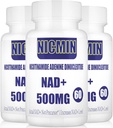 Liposomal NAD+ 500mg con TMG 300mg, supplemento NAD+ effettivo (non un Precursor) Più efficiente di NMN, Nicotinamide Riboside alternativa per l'energia cellulare, l'invecchiamento sano e la riparazione del muscolo 180 capsule