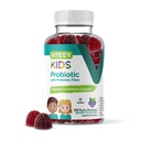 Viteey Probiotic Gummies for Kids Plus Prebiotics Fiber - 2 miliardi di CFU - Salute digestiva,Gut Health, Constipation Relief for Kids Support - Vegan, Gelatin Free - Chewable Probiotic Berry Aromaed