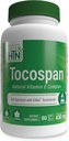 Salute Thru Nutrition Tocospan Full Spectrum Vitamin-E 430 mg con EVNol Tocotrienols | Tutte le 8 fonti naturali di vitamina E | Studi clinici | Supporto cardiovascolare e antiossidante (Pack of 60)