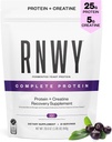 25g Acai Protein + 5g polvere di creatina, proteine vegetali vegane con enzimi digestivi da costruire e recuperare, 21 Serve