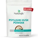 Psyllium Husk Powder Unflavored – Supplemento di fibra digestiva per la Regolarità di Bowel & Gut Health – Non OGM, senza glutine, Vegan, Keto Friendly – 32oz