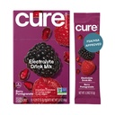 Idratazione di Cure | Miscela di bevanda elettrolita a base vegetale | Non Aggiunto Zucchero | Polvere di sollievo di disidratazione fatta con acqua di cocco | Non OGM | Vegan | Box di 8 pacchetti - Pomegranate di bacche