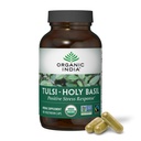 ORGANIC INDIA Tulsi San Basilio Capsule - Estratto di basilico Santo, Integratore di erbe, Supporto immunitario, Soccorso di stress, Vegan, Senza glutine, Kosher, Organico, Non OGM - 180 capsule