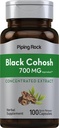 Piping Rock Black Cohosh Root Extract | 700 mg | 100 capsule | Concentrato | Non OGM, Gluten Free Supplement