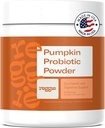 Polvere probiotica della zucca Reggie per cani | Probiotici 7-Strain + zucca per la salute del fegato, la digestione e la consistenza dello sgabello | Supplemento digestivo naturale del cane | Vet-Approved & Made in USA | 40 Scoops