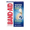 Band-Aid Brand Water Block Flex 100% impermeabili adhesive Bandages per la cura del tessuto di pronto soccorso di tagli minori, graffi e tessuti, design ultra-flessibile, sterile, tutte le dimensioni, 20 ct