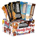 Anabar Protein Bar, The Sampler Pack, The Protein-Packed Candy Bar, World's Best Tasting Protein Bar, No Sugar Alcohols, High Protein, Amazingly Delicious, 20 Grammi di Protein (6 Bar, Original Variety)