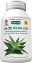 ANDREW LESSMAN Aloe Vera 200-180 Capsule - Fornisce 200:1 Ultra-Concentrato di Aloe Vera, Sosteniente per Stomach e Sistema Digestivo, Nessun Additivo, Piccolo Facile da Ingoiare Capsule