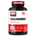 FORCE FACTOR Chaga Mushrooms Capsule, Mushroom Supplemento per sostenere la salute e la digestione del fegato, fatto da funghi reali, vegan, non OGM, 120 capsule