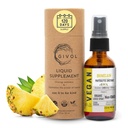 Estratto di ananas crudo di bromelaina biologica - Potenziato 500mg, per bambini e adulti - per la salute digestiva, risposta infiammatoria e guarigione - Non OGM - Alimentazione di 120 giorni 60ml