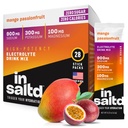 Imballaggi in polvere di elettroliti senza zucchero di INSALTDTM con nessun retrogusto Stevia | Confezioni ad alta potenza | Bevande elettrolitiche Keto | Miscela di bevanda di di digiuno intermittente | 28 Pack (Mango Passionfruit)