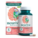 NEURIVA originale Decaffeinato clinicamente testato supplemento cervello nootropico per la memoria, messa a fuoco e concentrazione, neuroFactor & fosfatidilserine, 28ct capsule