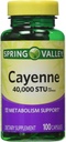 Valle di primavera - Cayenne Frutta 40.000 STU, Tutta Herb, 100 capsule