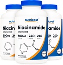 Nutricost Niacinamide (Vitamina B3) 500 mg, 240 capsule (3 bottiglie)