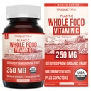 Vitamina organica C | Vitamina C di alimenti integrali dai cofattori di potenziamento dell'assorbimento di frutta Plus - Vegan, Biodisponibilità potenziata - Supporto immunitario, Antiossidante, Salute totale (90 Serve)