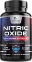 Nitric Oxide Booster Extra Forza 3000mg - 3X Forza L-Arginina & Citrullina, Migliore Nitric Ossido Integratori per Uomini, Supporta Muscolo, Cuore Salute, Integratore di energia, Bottigliato negli Stati Uniti, 180 Capsule