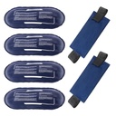Pacchetti di ghiaccio per lesioni riutilizzabili, 4 pacchetti di gel caldi e freddi e 2 pacchetti regolabili involucri flessibili del gel per le braccia posteriori delle spalle Ginocchiere e le gambe di recupero delle lesioni, Alleviare Joint and Muscle Pain Relief
