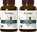 Himalaya Santo Basilio, 60 giorni di alimentazione - Herbal Adrenal Support for Stress Relief, Relax, Energy Support and Occasional Sleeplessness - Vegan, Non-OGM, Gluten Free, 720 mg, 60 capsule, Confezione da 2