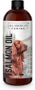 Wild Caught Salmon Oil | Optimal Source Omega 3 Fish Oil Liquid Food Supplemento per Dogs Skin, Coat, Joint e Immune Health, 16 fl oz