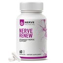 NERVE RENEW Advanced Nerve Support - 300mg Stabilized R-Alpha Lipoic Acid, Vitamina B Complex, Benfotiamine, Erbe per il supporto rapido