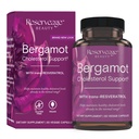 Assistenza al colesterolo Bergamotto con Resveratrolo - Supplemento antiossidante per il supporto cardiovascolare & salute del cuore - Vegan & Non OGM - 30 Capsule (30 Serve)