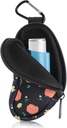 Asthma Inhaler Holder Proteggi Portatile Borsa Portatile Carrying Holder Neoprene Viaggi Inhaler Mini Bag per Inalatore a forma di L, Inhaler Non incluso (Flower)