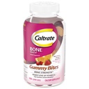 Caltrate Gummy Bites 500 mg Calcium e vitamina D supplemento, Ciliegia nera, Fragola, Arancione - 100 Conte