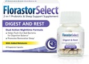 Florastor Probiotic Digest and Rest, Saccharomyces Boulardii Probiotici con Melatonina (4mg), Natural Sleep Aid + Supporto Digestivo, 40 Capsule