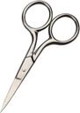 Forbici da toilette professionali per la rimozione dei capelli facciali e per la rimozione del naso dell'orecchio in acciaio inossidabile Fine Straight Tip Forbici da uomo