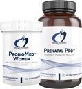 Progetti per la salute Prenatal & Probiotico Bundle - Prenatal Pro (180 capsule) Prenatale Multivitamina con Folate e Chelati Minerali & ProbioMed Donne (30 capsule) Gut Health & Vaginal Probiotic