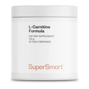 Supersmart - L-Carnitina Formula (Natural Limone Flavor) - 2-in-1 con Acetil L-Carnitina & L-Carnitina Tartrato Polvere - Aminoacidi Complesso Supplemento | Non-OGM & Gluten Free - 105 g