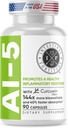 Intestinal Fortitude AI-5 - Supplemento di erbe digestivo w/CurcuWIN, curcuma, curcumina, Boswellia Serrata, Ginger Root & EGCG Tè verde per Gut & DigestiveHealth Support, Non OGM, Dairy Free