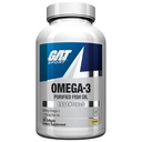 GAT SPORT Omega-3 Fish Oil, EPA ad alta potenza, DHA, cervello, supporto GLP1, 90 Softgels