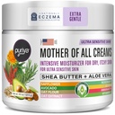 Puriya National Eczema Association Accettato Crema 4,5 oz, Dry Itchy Skin Relief, Colloidal Oatmeal Lotion, Per Bambini, Adulti, Faccia, Mani, Madre di Tutte le creme, Idratazione basata sulle piante,Nessun fragranza Aggiunto