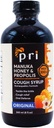 P.R.I Natural Dry Cough Syrup con Manuka Honey, Propolis, Tea Tree Oil and Vitamin C - Sore Throat & Immune Support, Original Flavor, 8oz
