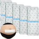 C-Sezione impermeabile incisione addominale Bandages post Hysterectomy Tummy Tuck doccia Protezione antiscivolo con protettore Pad Patches Island Dressing Taps Large Wound Care Forniture 4x10 Confezione da 25