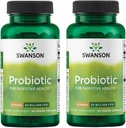 Swanson Probiotic per la salute digestiva GI Tratto Immune Support Travelers Support 20 miliardi di CFU con Prebiotic FOS 60 Veggie Capsule (Caps) (2 Pack)