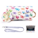 MGZNMTY Asthma Inhaler Case, Carrying e Travel Holder Compatibile con Handy Inhaler per adulti e bambini (ONLY CASE) (Raining Hearts)