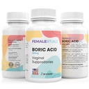Assortimenti di acido borico per le donne 600mg 30 Pack - Odor & Yeast Solution Suppository acido borico - Vaginal Suppository per PH Balance & Vaginal Health - Vaginitis Soluzione per le donne