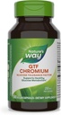 Senso di natura GTF Chromium, Fattore di tolleranza al glucosio, Supporta il metabolismo sano del glucosio*, 200 mcg Chromium per porzione, 100 capsule vegane (varia di maggio di imballaggio)