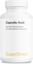 Supersmart Caprylic Acid Supplement 1350mg al giorno (da MCT Oil) - Trigliceridi a catena media Acido grassi saturi - Acido ottanoico | No-GMO & Gluten Free - 90 capsule vegetariane