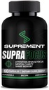 Nootropics Brain Support Supplemento. 60 Conte, per Uomini e donne. Integratori cerebrali per Memoria e Focus con Lions Mane, Bacopa Monnieri, L Tyrosine. Mente Booster per Focus Supplement e Memoria.