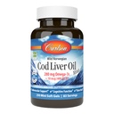 Carlson - Cod Liver Oil Minis, 280 mg Omega-3s + Vitamine A & D3, Heart Support & Cognitive Function, Vision Health, 250 Mini Soft Gel