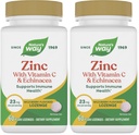 Lozenges di zinco di modo naturale con vitamina C & Echinacea, supporto immunitario*, aromatizzato alle bacche selvatiche, 60 Lozenges (pacchetto di 2)