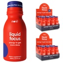 Più Labs Liquid Focus, Nootropic Smart Drink con Potenti Antiossidanti & Erbe adaptogene per Energia e Concentrazione, 150mg Caffeina (Pack of 24)