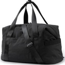Borsa da palestra BAGSMART per le donne, Carry on Weekender Overnight Bag, Borse da viaggio con maniche a tracolla, Borsa da viaggio personalizzata Borsa da viaggio Borsa da ballo Workout (nero, medio)