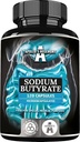 Sodio Butyrate ad alta dose 570 mg (30% acido butirico), 120 capsule vegane, 4 mesi di alimentazione, supplemento di sodio per sostenere la rigenerazione intestinale del barrier e la salute del fegato superiore - da Apollo's Hegemony