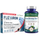 Prodotti di purezza Bundle - Flexuron Joint Formula + EverStrong Blue Tablets - Forza + Flessibilità Power Pack Flexuron (Krill Oil, Hyaluronic Acid + Astaxanthin) - EverStrong Blue (Muscle Matrix)